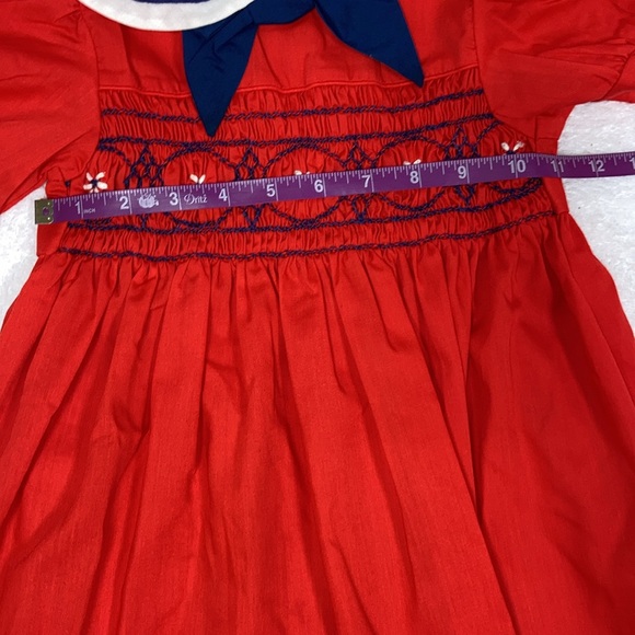 Vintage Winnie the Pooh Walt Disney smocked sailor style dress size 6 - Picture 5 of 7